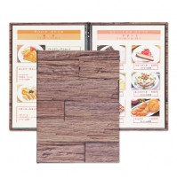 和洋菜單本-復古木板紋(A4-4P)